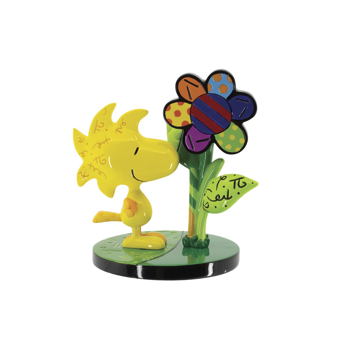 WOODSTOCK WITH FLOWER MINI FIGURINE