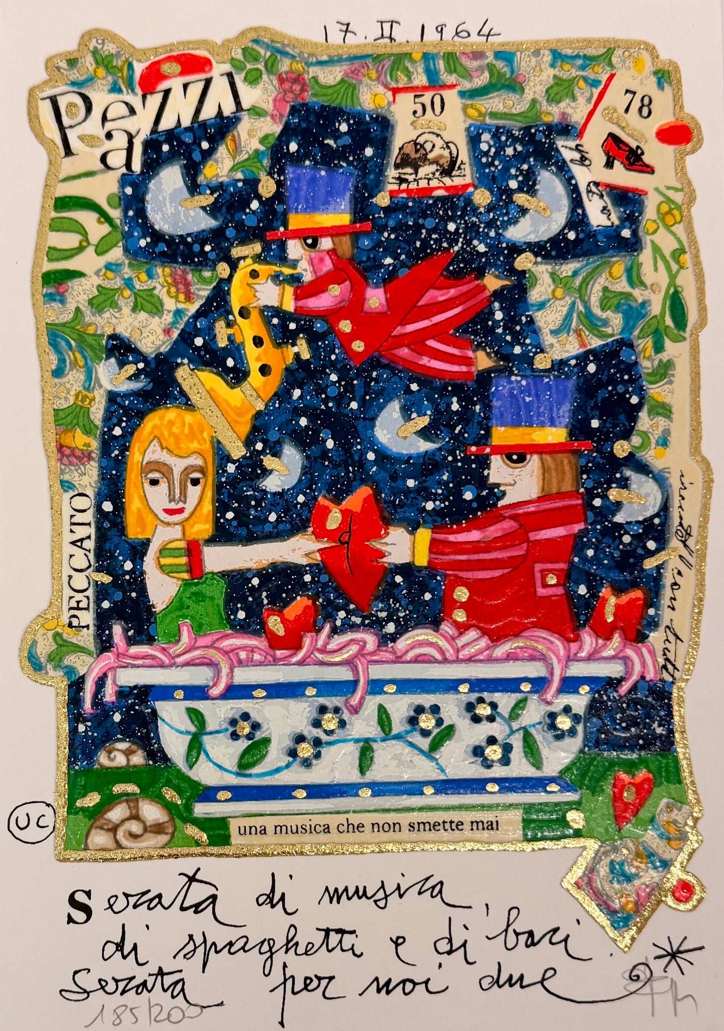 SERATA DI MUSICA (FONDO BIANCO)