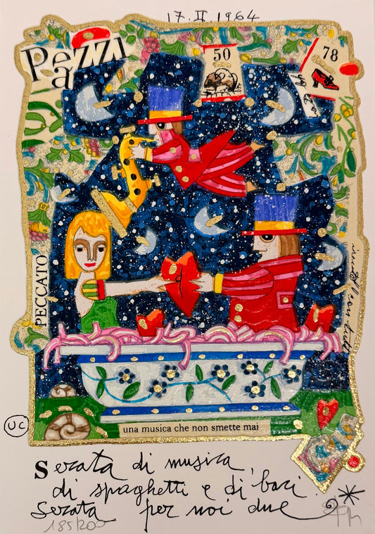 SERATA DI MUSICA (FONDO BIANCO)