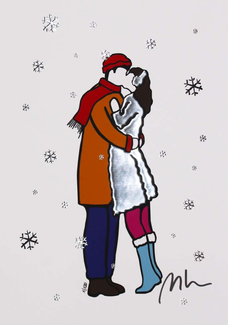 Bacio sotto la neve